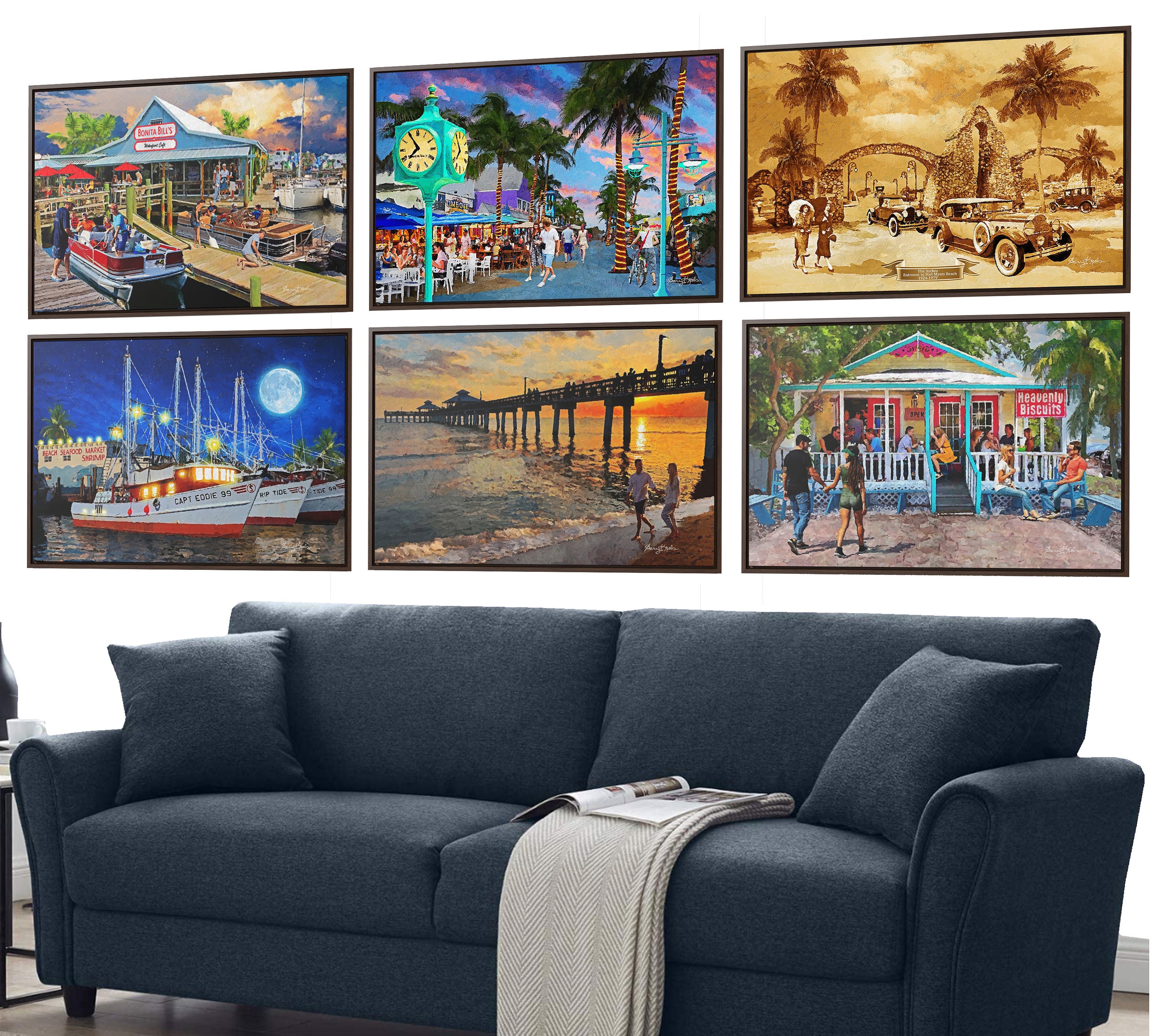 Captiva Island Art, Sanibel Island Print, Bubble Room, Tropical Wall