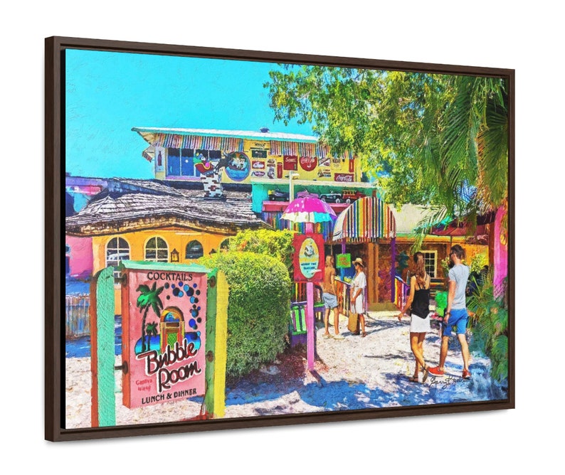Captiva Island Art, Sanibel Island Print, Bubble Room, Tropical Wall