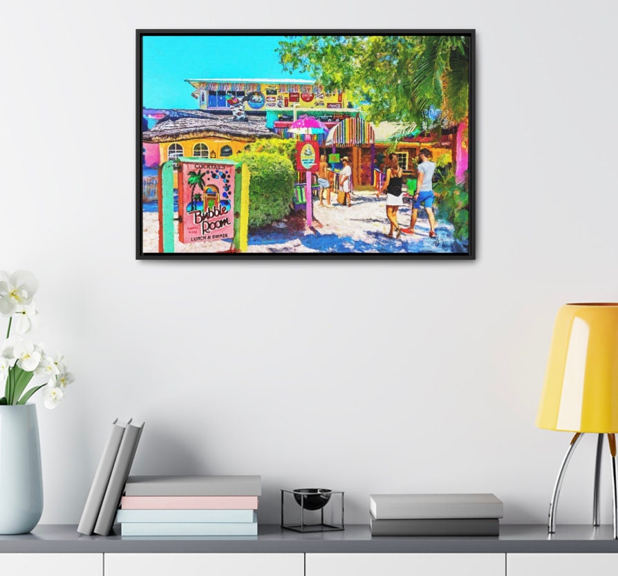 Captiva Island Art, Sanibel Island Print, Bubble Room, Tropical Wall