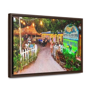 Key Lime Bistro, Captiva Island: canvas or print art of the old-Florida-style restaurant, Sanibel