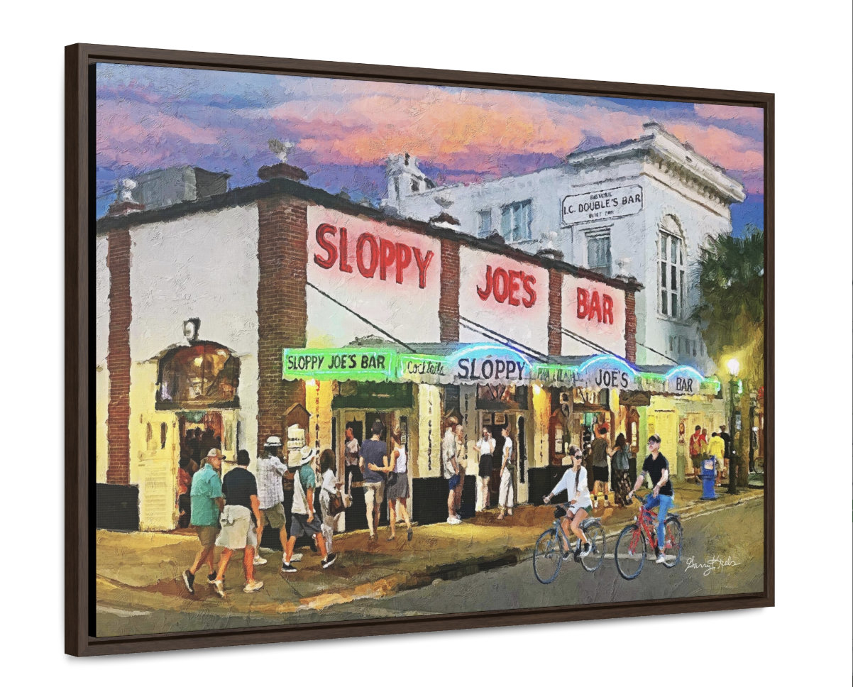Sloppy Joe's Bar Key West Art: Hemingway's Speakeasy, Florida Print or Canvas