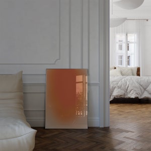 Orange Gradient Print Gradient Wall Art Digital Prints Orange Minimalist Room Decor Trendy Wall Art Digital Print Download Gradient Poster