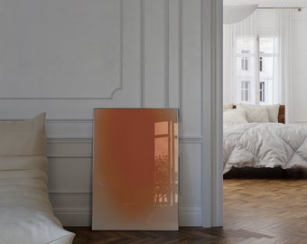 Orange Gradient Print Gradient Wall Art Digital Prints Orange Minimalist Room Decor Trendy Wall Art Digital Print Download Gradient Poster