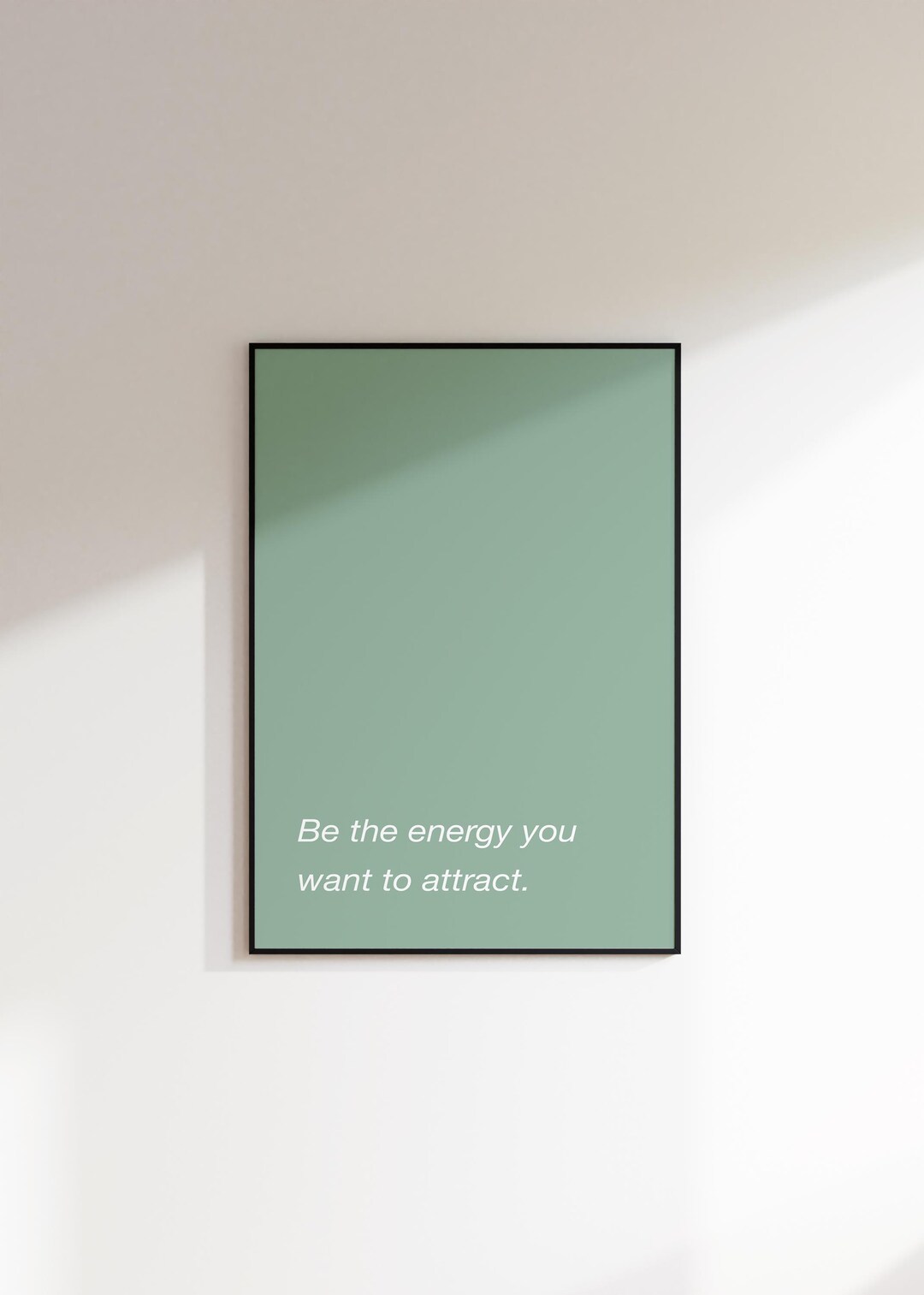 Quote Print Minimalist Motivational Wall Art Mint Green Decor Digital ...