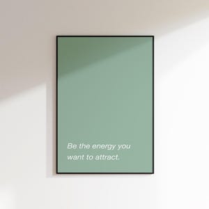 Quote Print Minimalist Motivational Wall Art Mint Green Decor Digital Download Poster Positive Motivational Quote Office Print Affirmation