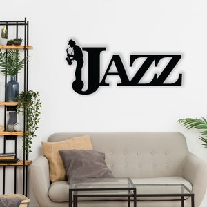 Jazz Metal Wall Decor,Jazz Metal Wall Art,Musician Gift Wall Art,Jazz Wall Art, Gift For Her,First Home Gift,Housewarming