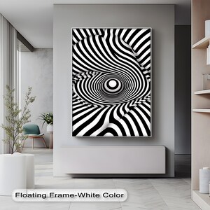 Black And White Optical Illusion Wall Art Vertical Stretched Canvas black-and-white-optical-illusion-wall-art-vertical-stretched-canvas
