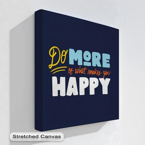 Motivational Quote Wall Art: Bold Typography, Natural Floating Frame