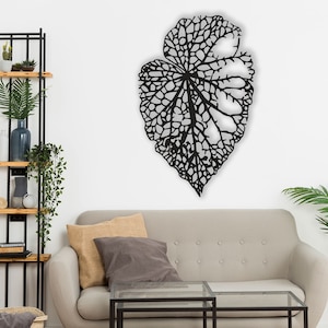 Leaf Metal Wall Art, Large Metal Wall Art, Unique Metal Leaf Wall Art, Modern Wall Art, Gift For Her, First Home Gift,Housewarming