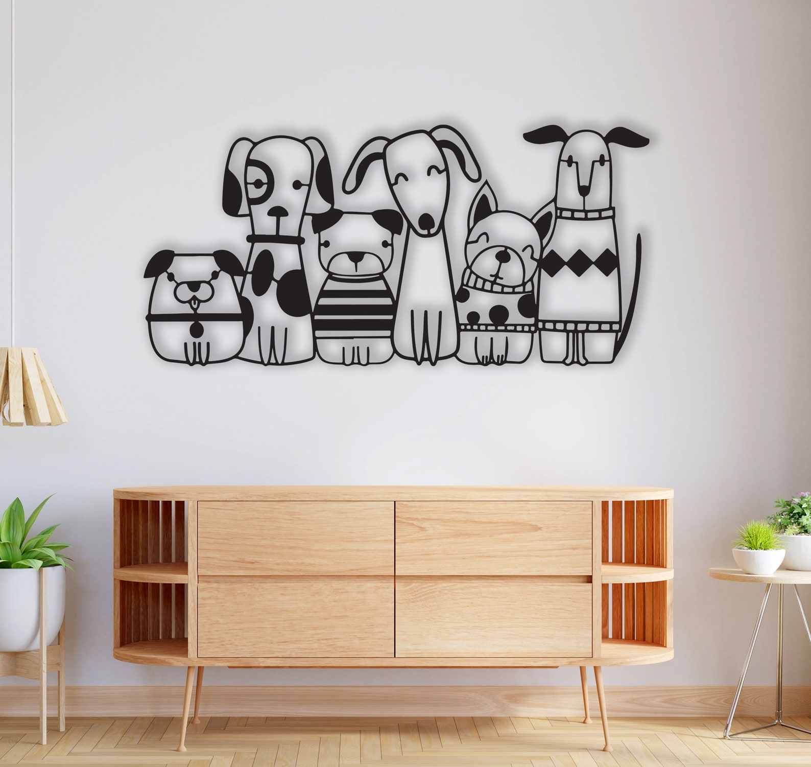 Dogs Metal Wall Decor,cute Dog Wall Art,dog Lover Art,dogs Metal Wall