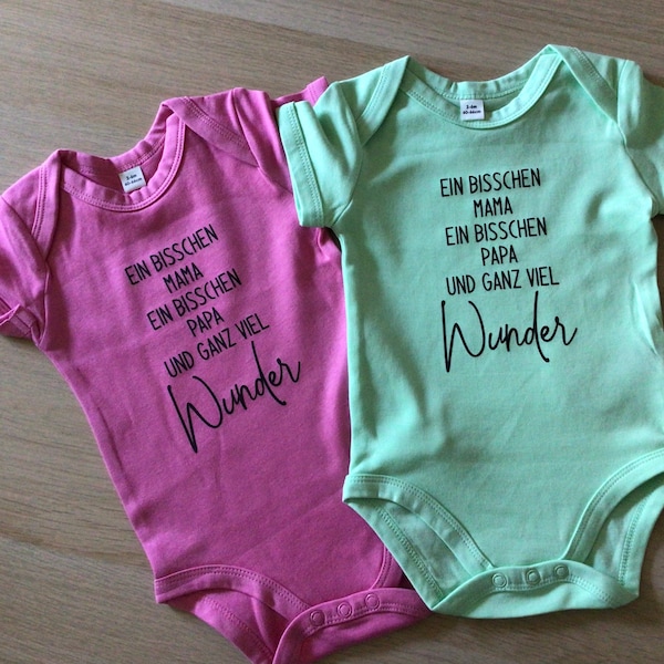 Babybody, Geburt, Geschenk, Babybody, Babywunder, Kind, Spruch Babybody