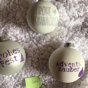 Christmas bauble, gift tag set, 3 baubles