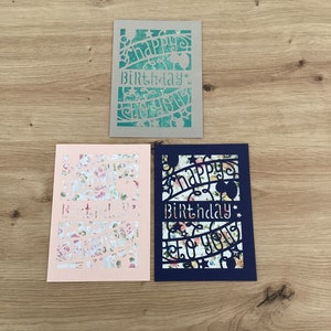 Geburtstagskarten Glückwunschkarten Happy Birthday Papier