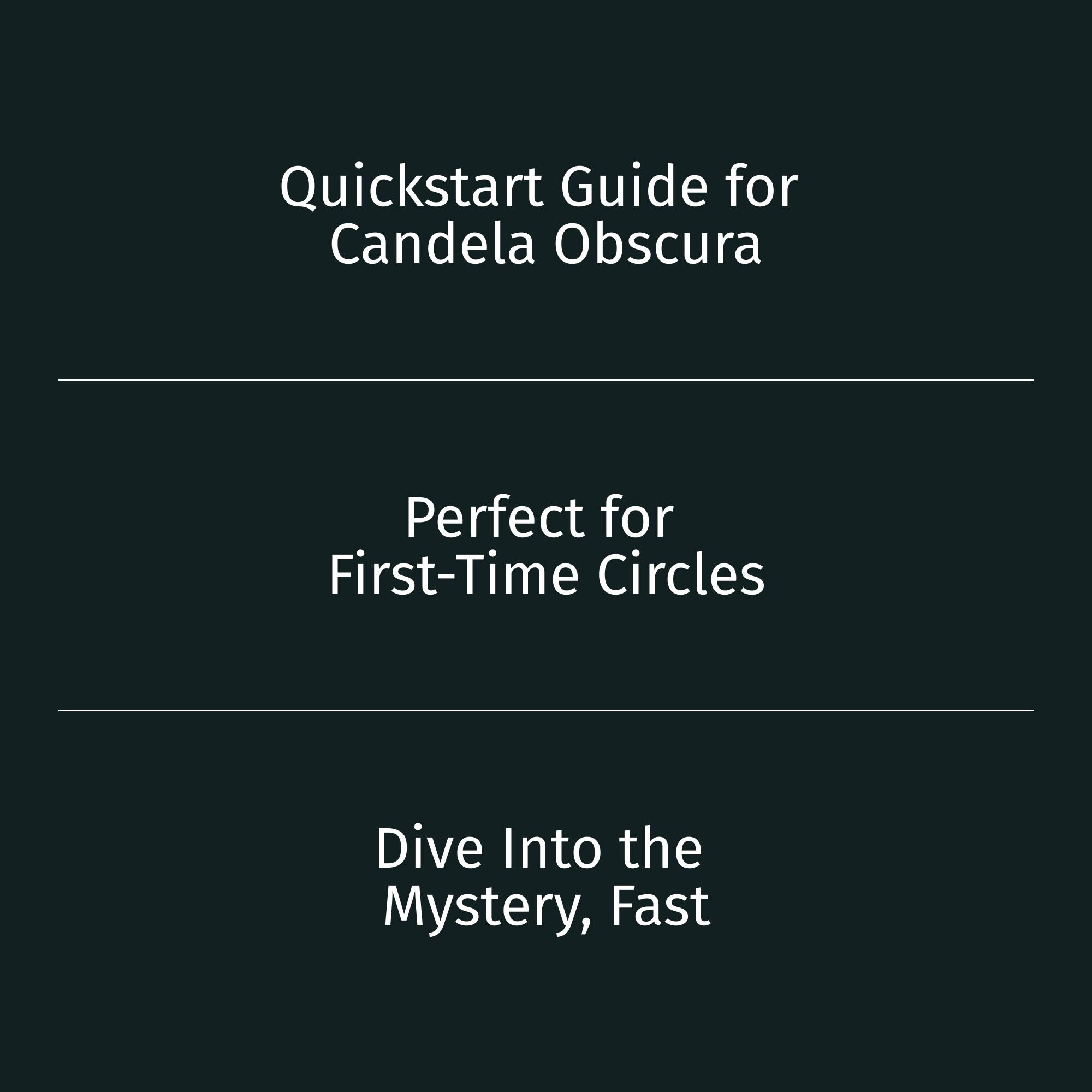 Candela Obscura Cheat Sheet | One-page Player Reference Guide ...