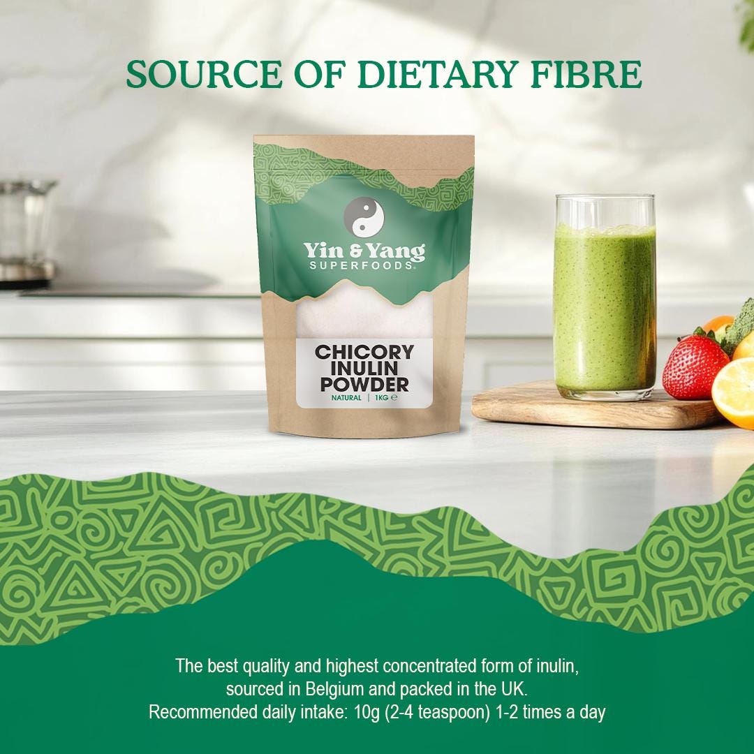 Inulin Food Sources Chicory Root Inulin Powder, Vegan Dietary Fiber (1kg) - Etsy