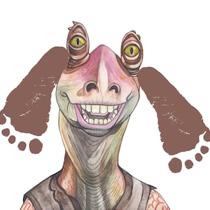 JarJar Binks Baby Foot Print
