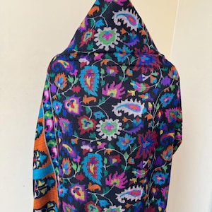 Mens Oversize Kani Pashmina Shawl | 100% Handmade Pure Pashmina| Warm Soft And Beautiful | 58X108 Inch (approx) | Gift for him | Luxury