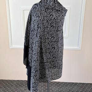 Black All over Sozni Embroidered Cashmere Pashmina Shawl | | Hand Embroidered| 100% Pure Pashmina Handmade Shawl  | Warm Soft and beautiful