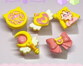Custom Artisan Sailor moon Matte Keycaps for mechanical keyboard cute keycap Sailor moon keycaps