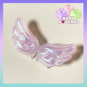 Custom Artisan Glittery Wings Keycaps for Keyboards - Etsy