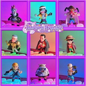 Custom Artisan One piece villains w/luffy and shanks keycaps