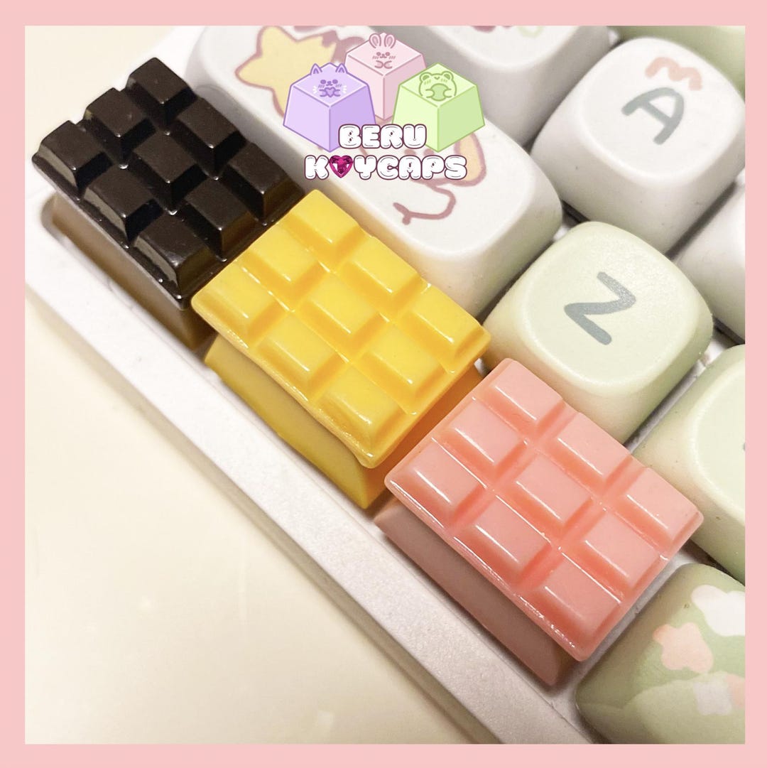 Custom Artisan Chocolate Keycaps for Mechanical Keyboard Cute Keycap ...