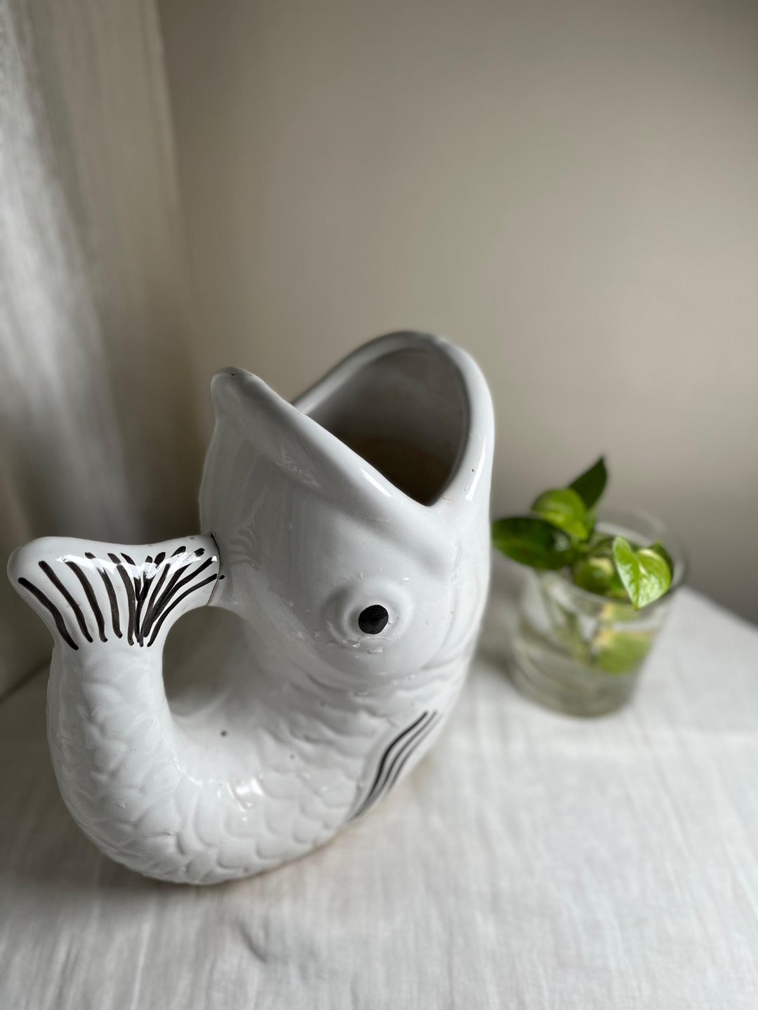 Ceramic Fish Shape Planter - Etsy