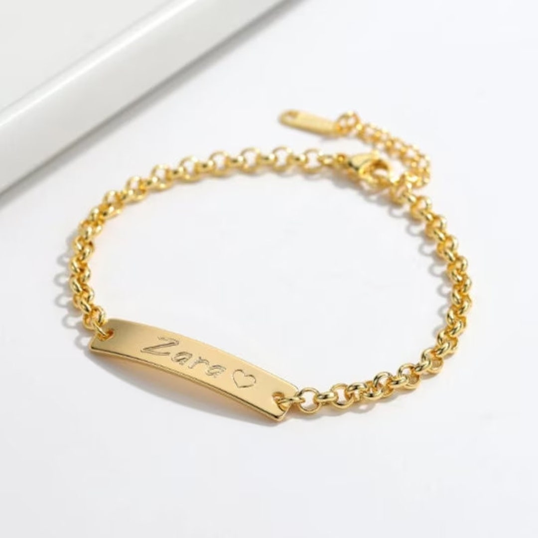 Custom Baby Name Bracelets, Personalized Adjustable Baby Bracelet