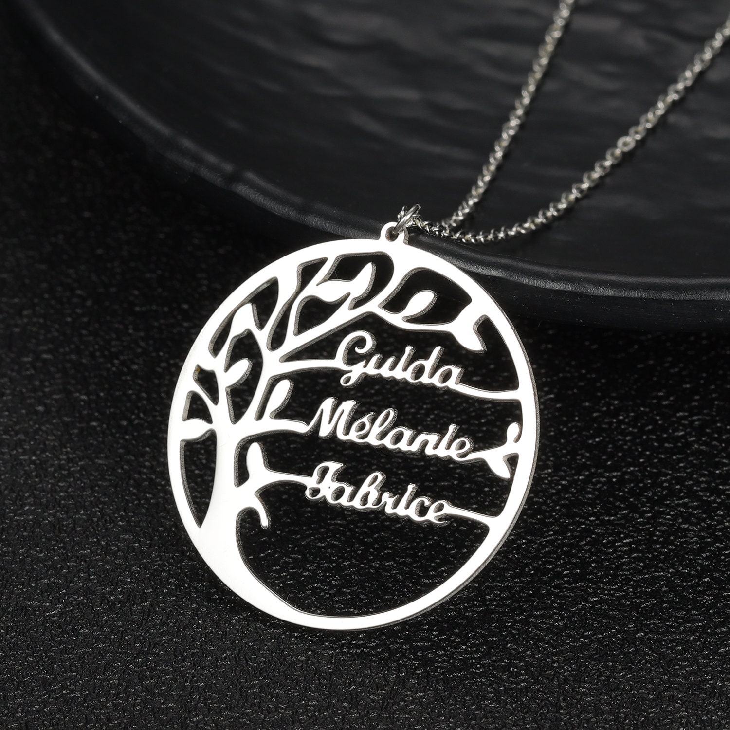 Personalized Life Tree Necklace for Mom Family Members Name Etsy
