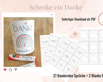 Può includere: Download PDF stampabile di 27 etichette di ringraziamento colorate con un design arcobaleno e cuore. Le etichette sono perfette per aggiungere un tocco personale ai regali o ai favori. Il download include anche 2 etichette vuote per la personalizzazione.
