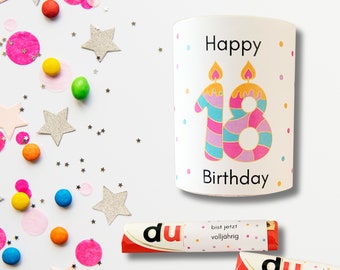 Duplo 18th Birthday 27 Banderoles - Finally 18 Children Duplo special print Download special gift Last Minute