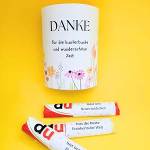 PDF-Download: 27 Duplo Banderolen Abschiedsgeschenk Erzieherin Tagesmutter Danke Geschenk Erzieherin Pusteblume