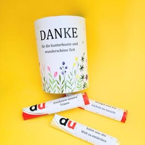 PDF-Download: 27 Duplo Banderolen Abschiedsgeschenk Erzieherin Tagesmutter Danke Geschenk Erzieherin Wildblumen