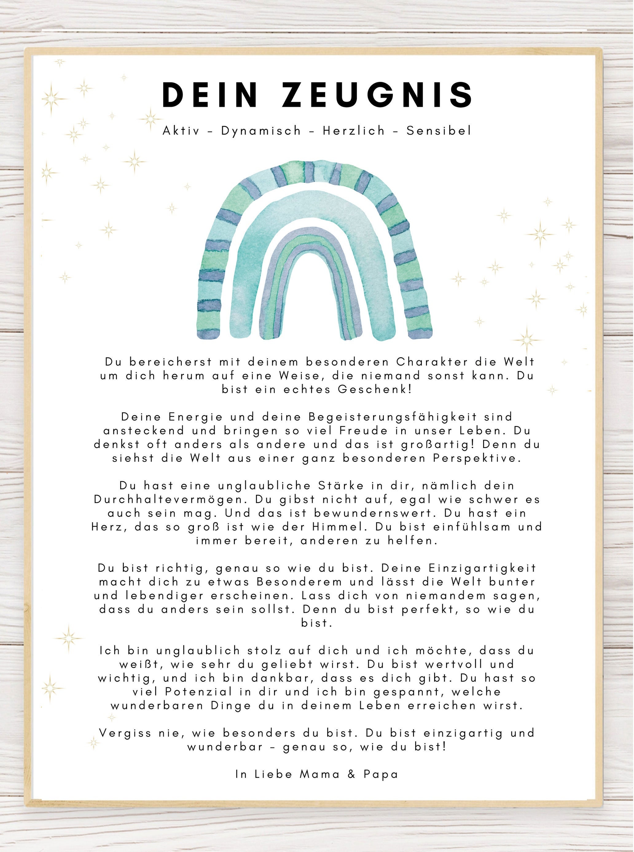 Gift for children with ADHD - for the certificate motivation A4 - PDF download - appreciative and appreciative certificate as a gift