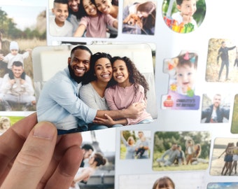 Magnete per frigorifero personalizzato con foto con designer online