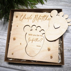 Invitación personalizada de padrinos / ¿Serás mi madrina? Preguntar / Propuesta de Santo Bautismo / Propuesta de padrinos Ideas de regalo Padrino