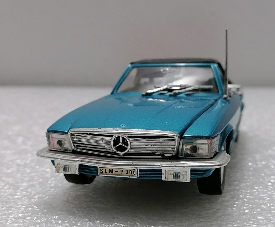 MERCEDES 450 SL Bleu Blue Cabriolet capote Fermée par POLISTIL REF S86