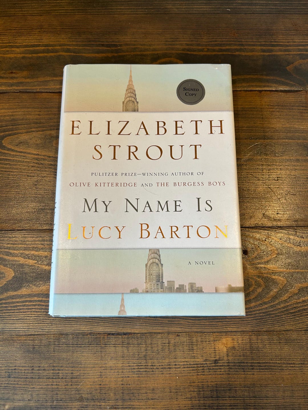 Elizabeth Strout My Name is Lucy Barton (signed) Etsy