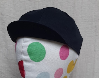 Handcrafted Cotton Twill Cycling Cap: Short Brim, Custom Fit