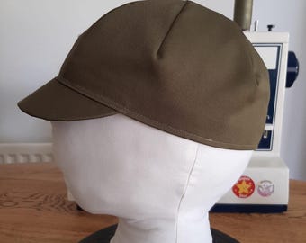 Handcrafted Cotton Twill Cycling Cap: Custom Fit, Slim Brim