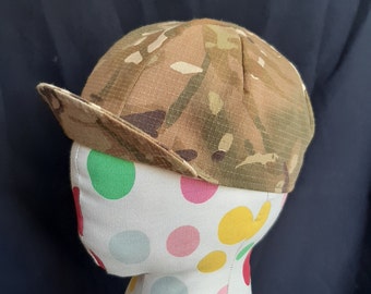 Cycling cap – handcrafted with ripstop cotton and a cotton twill liner