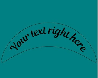 Custom text printing on custom caps