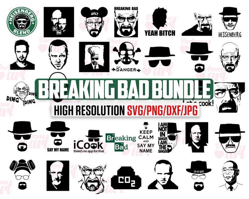 Breaking Bad SVG 33 Clipart Bundle Breaking Bad Clipart - Etsy