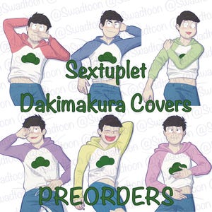 Osomatsu-san Inspired Sextuplet Dakimakura Covers