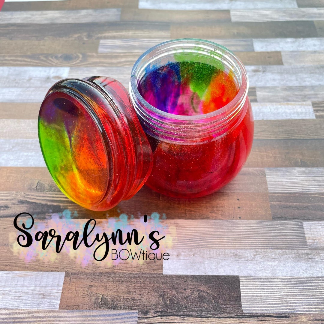 Resin Container/jar Rainbow Etsy