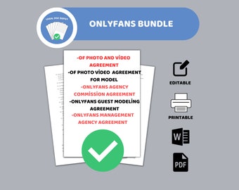 OnlyFans Agreement Bundle | Photo, Video, Agency (Digital Download)