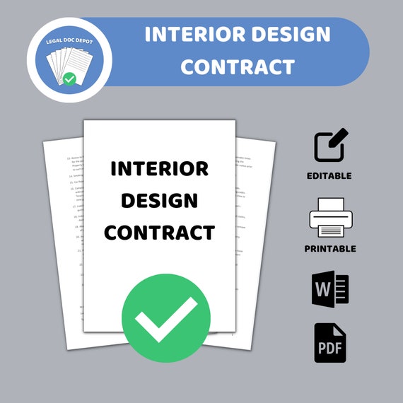 Ejemplo De Contrato De Diseño De Interiores Máster En Diseño De