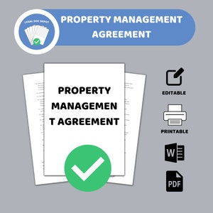 Contractformulier vastgoedbeheerder / Contract vastgoedbeheer / 2 verschillende bestanden / bewerkbaar en invulbaar contract