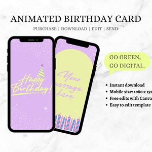 Ecard Birthday Card. Digital Birthday Card. Editable Birthday Ecard. Animated Cards. Last Minute Card. Sister Birthday Card. Pop Up Cards.