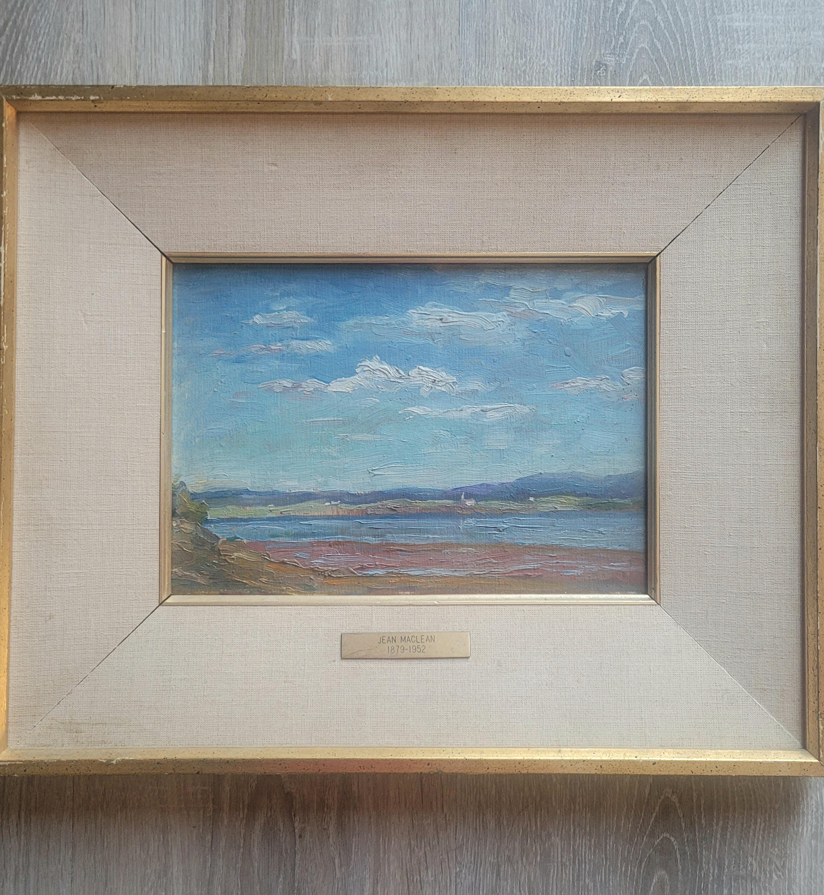 Lovely Vintage Oil on Panel Canadian School Painting by Artist Sarah Jean Munro Maclean (1873-1952)